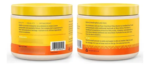 Manteca Pura De Karité Sin Refinar, Sin Perfume, 11 Kg