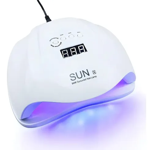 Cabina Uv Led Sun X 54w Uñas Esculpidas 36 Leds Sensor Mano