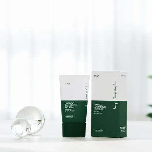 Anua Heartleaf Silky Moisture Suncream Facial Spf 50+ Pa++++
