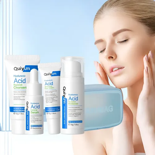 Y Set De Cuidado Facial Con Ácido Hialurónico Y Bolso