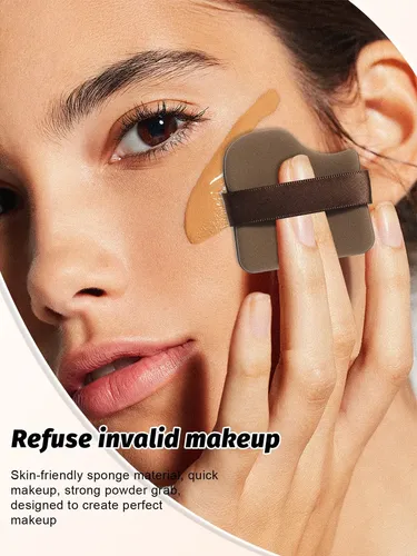 – Set De Esponjas Para Maquillaje Con Aplicador De Base Zzl-