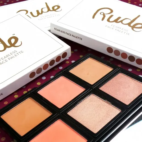 Paleta De Contorno Rubores E Iluminadores Fearless Face Rude