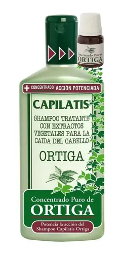 Shampoo Capilatis + Concentrado Puro Con Ortiga X 410 Ml