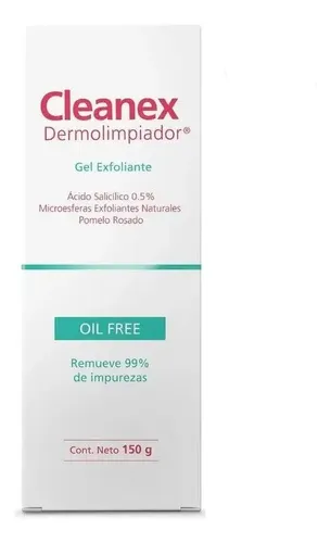 Cleanex Dermolimpiador Gel Exfoliante Oil Free Piel Acneica