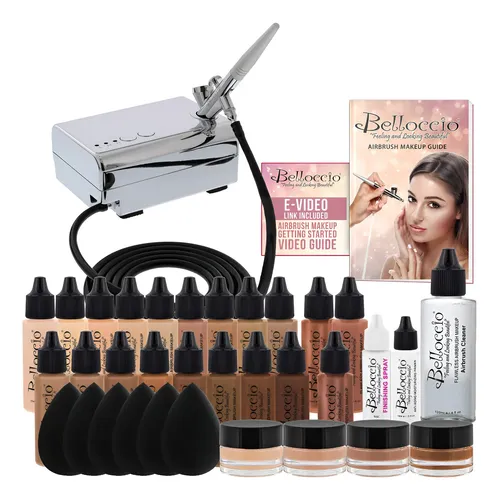 Sistema De Maquillaje Cosmético Airbrush Belloccio Master Se