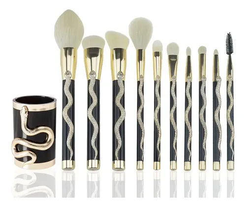 Set Brochas Maquillaje Forma Serpiente 7/10pz