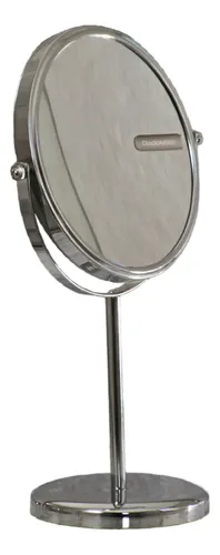 Espejo De Mesa Cromado Con Aumento Grande Zoom X5