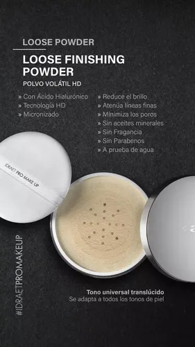 Hd Loose Finishing Powder Matte Polvo Volatil Hd Idraet 8gr.