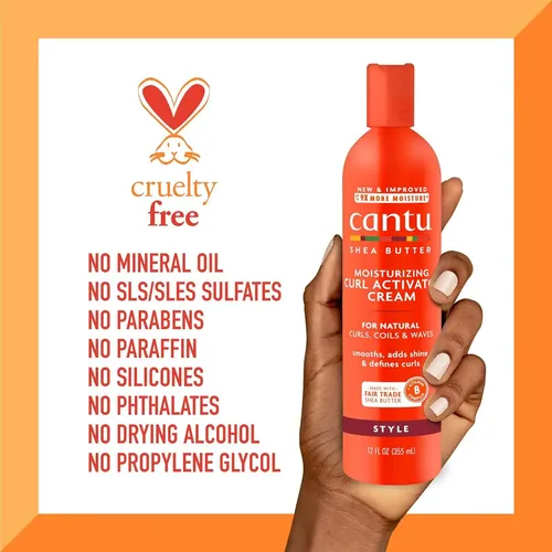 Crema Activadora Rizos Cantu 355ml hidratante cabello ondulado rulos