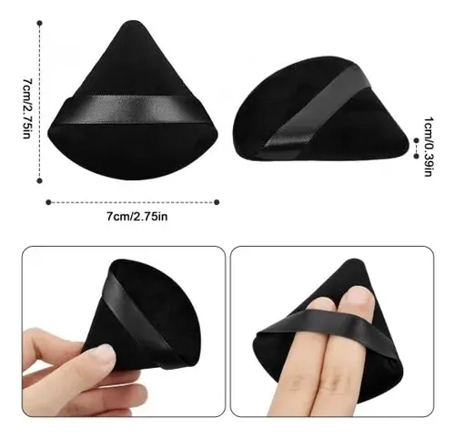 20pzs Esponjas De Polvo Triangulares Para Polvo Facial,