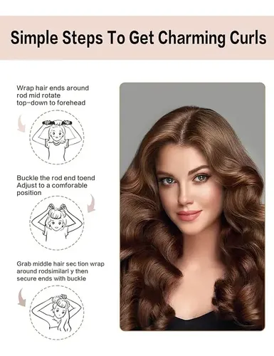 Rizador De Pelo Heatless Curls Overnight, 4 Unidades, Varill
