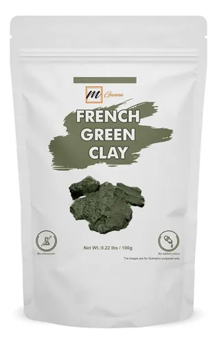 Arcilla Francesa Verde 100 G Para Mascarillas Y Cosmética