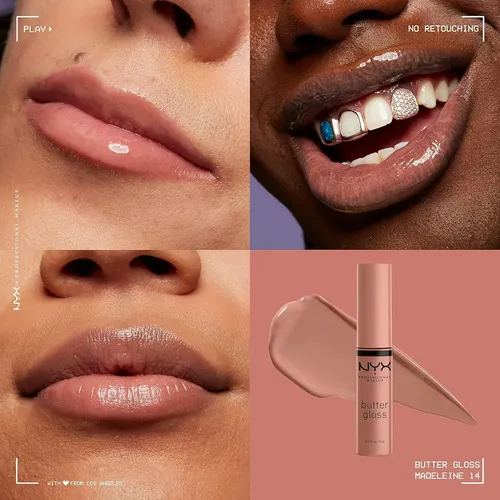 Paleta De Contorno Black Radiance 10.8g Y Brillo Labios Nyx