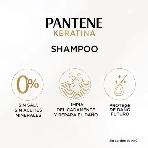 Shampoo Reparador Pantene Pro-V Miracles Keratina Repara y Protege 510 ml