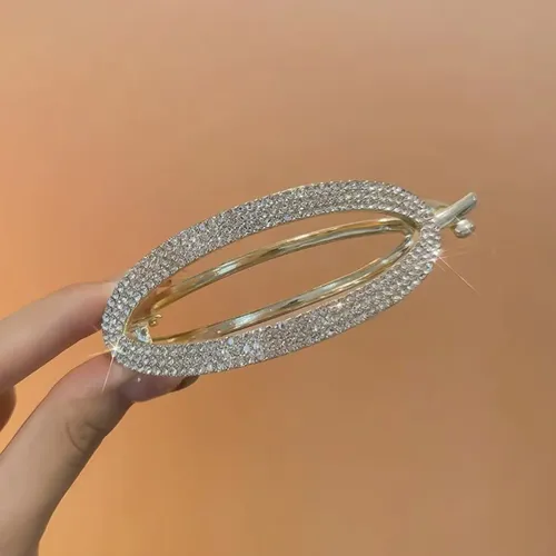 Pinza De Pelo Elegante Con Forma De Diamante H5