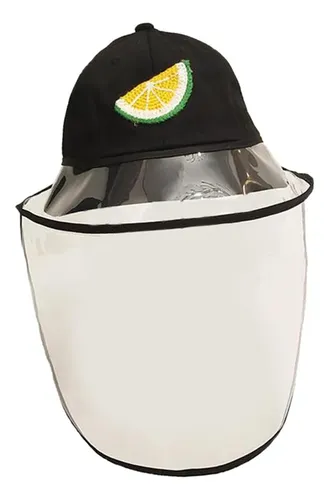 Gorra De Béisbol Protectora Antisaliva Con Funda Negro-l