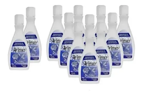 Removedor Esmaltado Semipermanentes Uñas Leinus 120 Ml X24