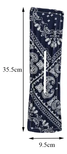 Summer Deft Bun Print Hair Band Wire Impresión En Negro