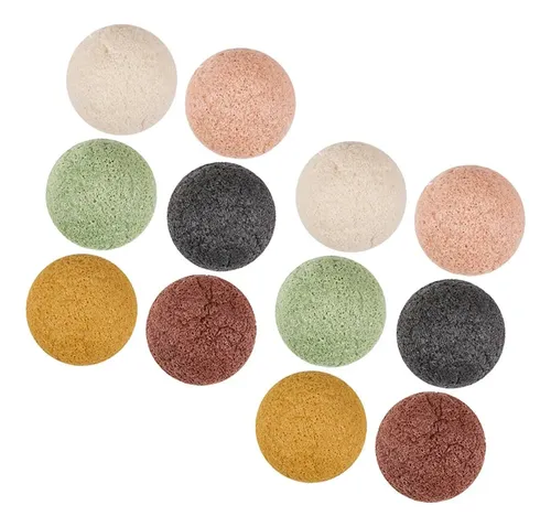 Paquete De 12 Esponjas Faciales Exfoliantes Suaves, De Limpi