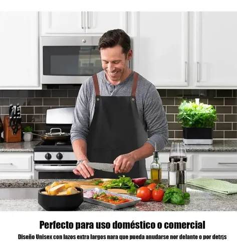 A Banna 6 Delantal De Chef Impermeables Y 6 Gorros De Chef
