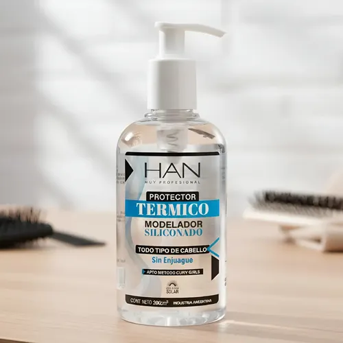 Protector Termico Han Modelador Siliconado S/enjuague 200 Ml