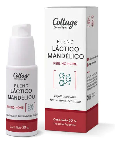 Acido Mandelico 1% Lactico 3% Manchas Acne X 30 Cc Collage Momento de aplicación Noche Tipo de piel Normal
