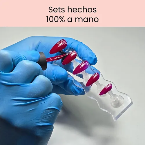 Uñas Postizas Pies Autoadhesivas Set Press On Nails Premium