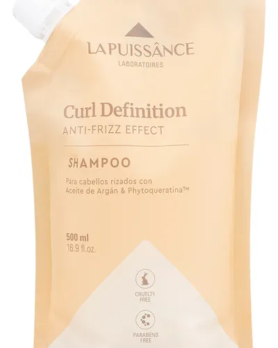 La Puissance Curl Shampoo Cabello Rulos Doypack Refill 500ml