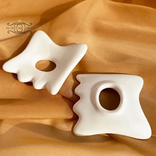 Placa De Gua Sha De Cerámica Para Masaje Facial Antiarrugas