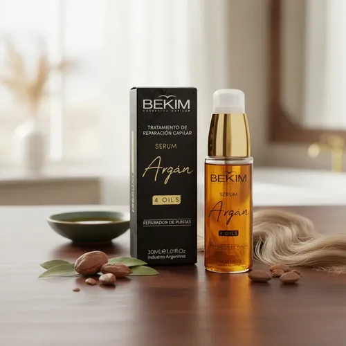 Serum De Argan Bekim 4 Oils Reparador De Puntas De X 30ml
