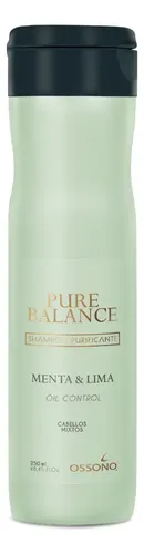 Shampoo Cabellos Grasos Ossono Menta Lima Y Te Verde X 250ml