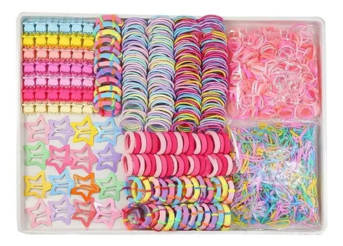 875 Mini Ligas For Cabello Elásticas Niña Accesorios Color