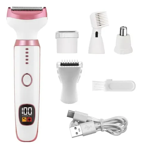 Depiladora Eléctrica 5 En 1 Portatil Usb Visor Cuerpo Cara