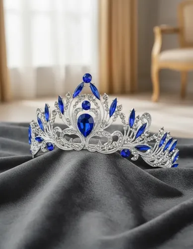 Tiara Corona Strass Accesorios P/ Eventos Novias 15 Años P1