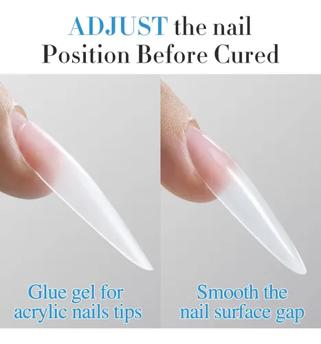 Set Pegamento Gel Transparente Para Uñas Postizas 2 Pcs