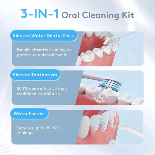 Hilo Dental Eléctrico 3 En 1 Water Flosser