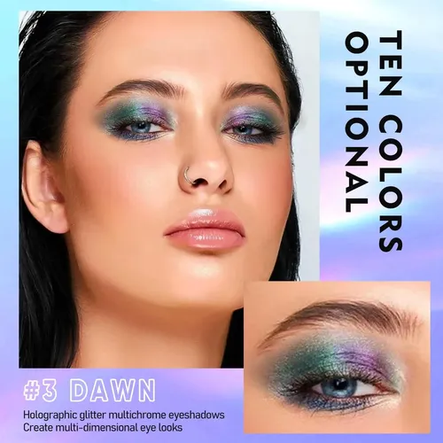 Sombras Líquidas Multichrome Con Glitter Maki Yika