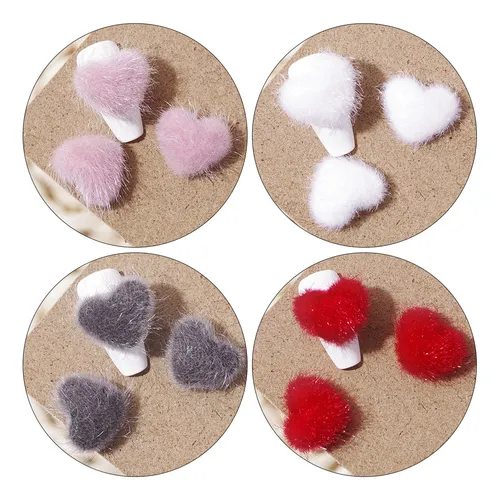 15 Uds. Pegatinas Mini De Felpa Para Manicura