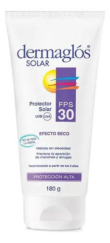 Protector solar Dermaglós FPS 30 Efecto Seco 30FPS en crema