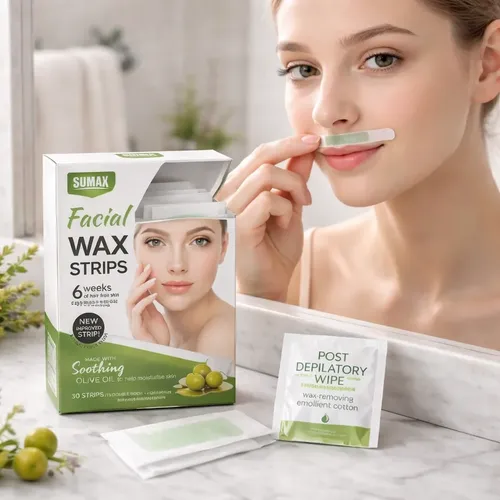 Bandas Depilatorias Rostro X15 Doble Cara Efecto Suave Sumax