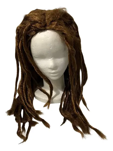 Peluca Larga Rasta Marrón Party Para Fiestas y Disfraces