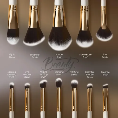 Preparedforyou Set 12 Brochas Maquillaje Con Estuche