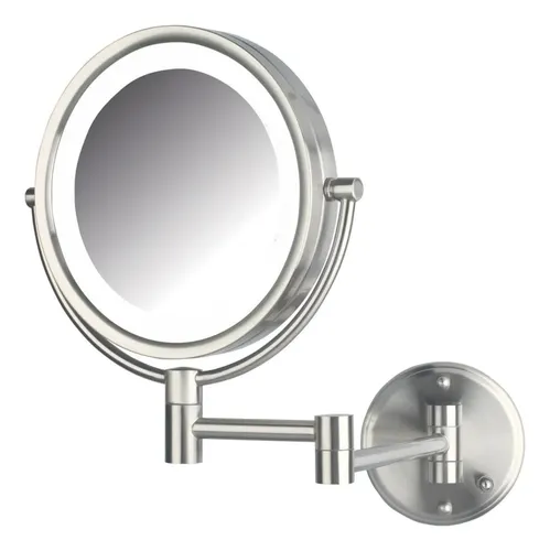 Espejo De Maquillaje Jerdon De Pared Con Luces Y Aumento 8x