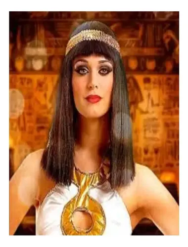 Peluca Cleopatra Cotillon Disfraz Carioca Halloween Pelo