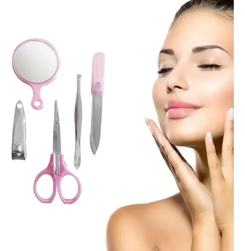 Set Manicura Iupi Shops Kit 5 Piezas Corta Uñas Alicate Lima Pinza
