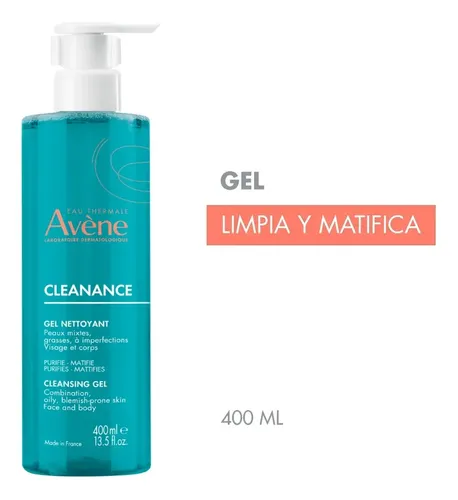 Avene Cleanance Gel Limpiador Limpia Y Purifica 400ml