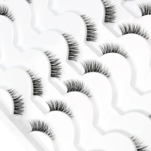 Pestañas Postizas Semi Transparentes 14 Pares Pooplunch