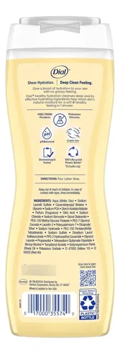 Jabón Corporal Dial Manteca De Karité 4 Pack 1.89l