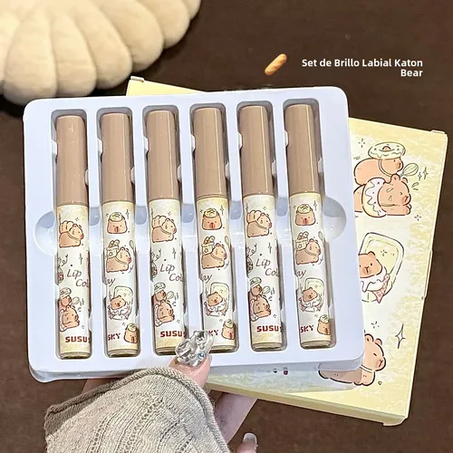 Susu Sky Set Brillo Labial Espejo Agua Larga Duración Maquil