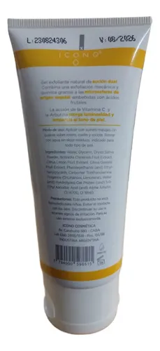 Gel Exfoliante Iluminador Con Vitamina C 100gr Icono